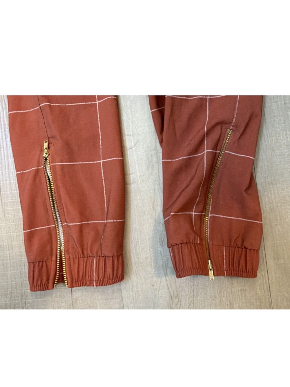 Albion Rust-Brown Grid Jogger Set - Picture 5 of 5